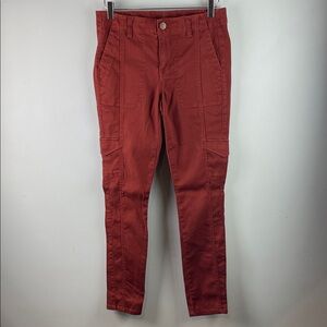 Cabi #3566 The Drifter Skinny Rust Pants Size 8